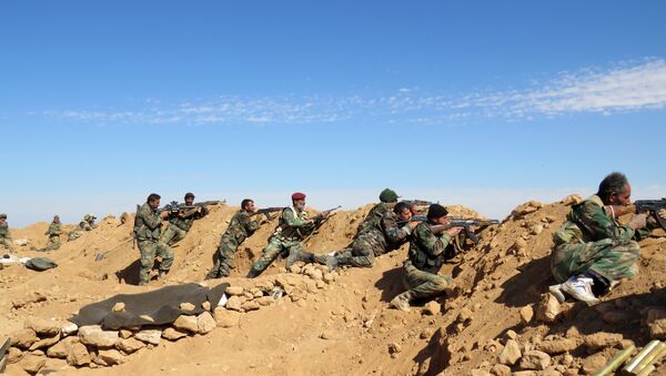 Los soldados del Ejército sirio en las afueras de la provinica de al Raqa (archivo) - Sputnik Mundo