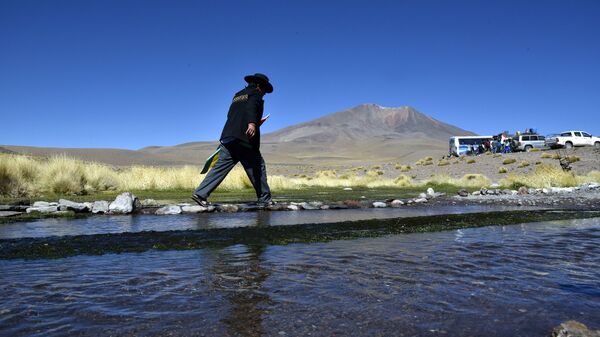 Aguas del Silala en Bolivia, cerca de la frontera con Chile (archivo) - Sputnik Mundo