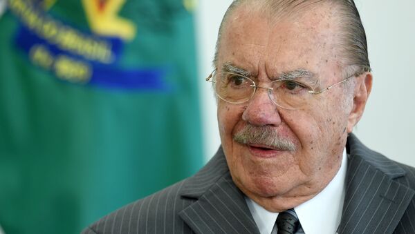 José Sarney, expresidente de Brasil - Sputnik Mundo