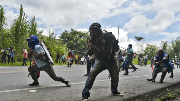 Protesta de campesinos e indígenas en Colombia - Sputnik Mundo