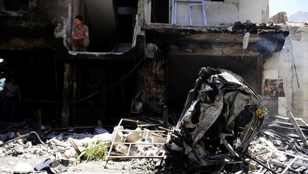 Consecuencias de un atentado en Siria (archivo) - Sputnik Mundo