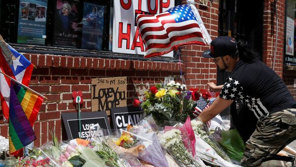 El homenaje de las victimas de Orlando en Nueva York - Sputnik Mundo