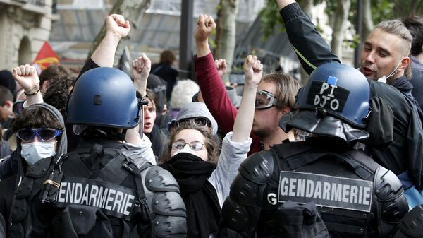 Protestas en Francia (archivo) - Sputnik Mundo