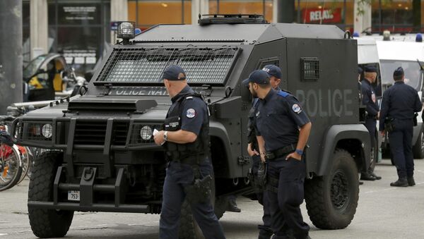 Policía francesa en Lille - Sputnik Mundo