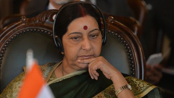 La titular de Asuntos Exteriores de la India, Sushma Swaraj - Sputnik Mundo