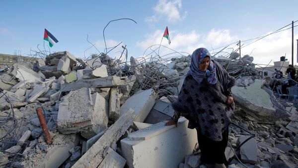 Demoliciones de casas palestinas en Cisjordania (archivo) - Sputnik Mundo