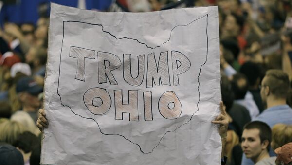 Partidarios del candidato Donald Trump en el Estado de Ohio - Sputnik Mundo