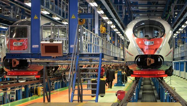 Base rusa equipada por Siemens para los trabajos de reparación de los trenes Sapsan. - Sputnik Mundo
