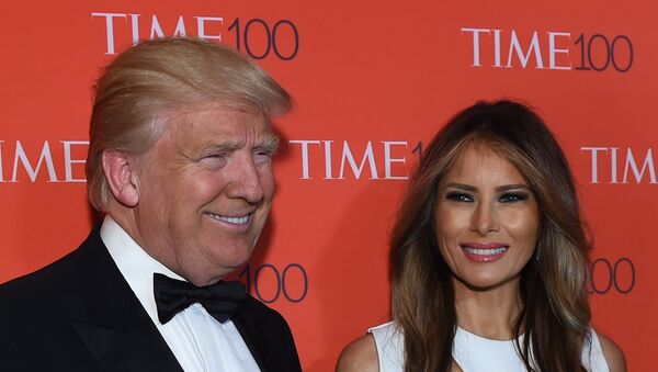 Donald Trump y su esposa, Melania - Sputnik Mundo