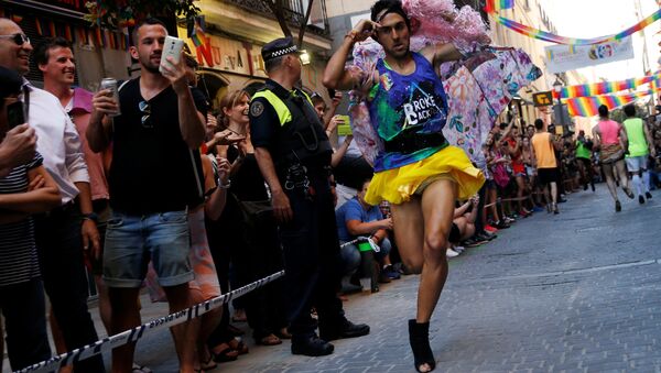 La manifestación del Orgullo Gay en Madrid - Sputnik Mundo