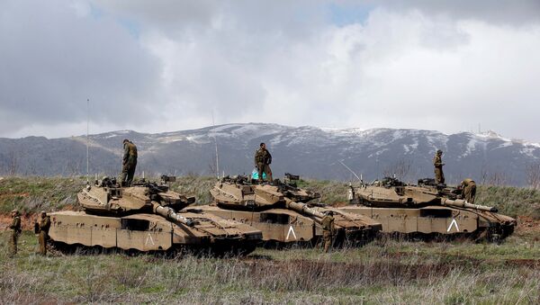 Tropas israelíes en los Altos del Golán (archivo) - Sputnik Mundo