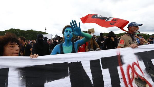 Manifestaciones en Francia en contra de la reforma laboral - Sputnik Mundo