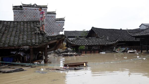 Inundación en la provincia china de Hunan - Sputnik Mundo