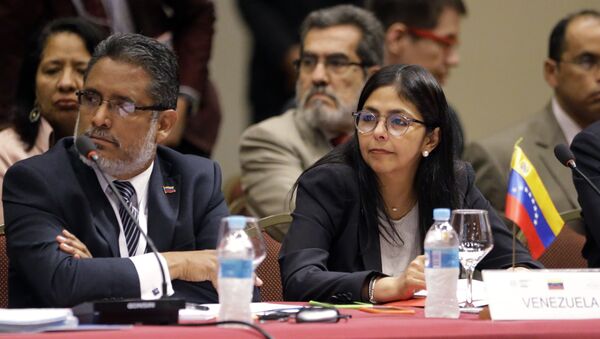 La delegación venezolana en una sesión de Mercosur - Sputnik Mundo