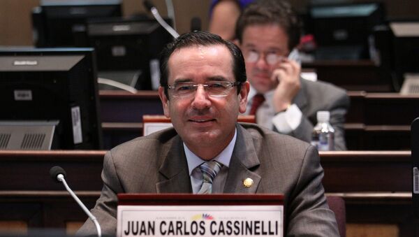 Juan Carlos Cassinelli, ministro de Comercio Exterior de Ecuador - Sputnik Mundo