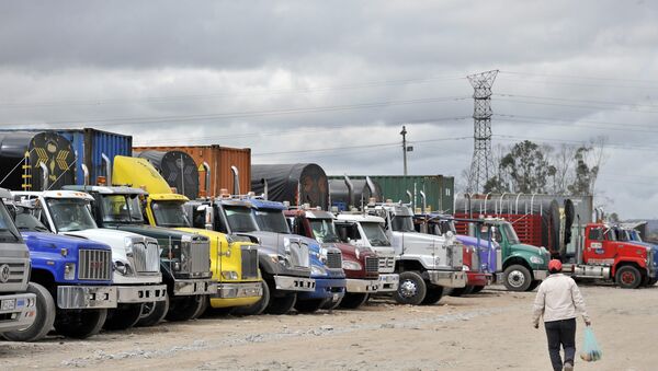 Paro camionero en Colombia - Sputnik Mundo