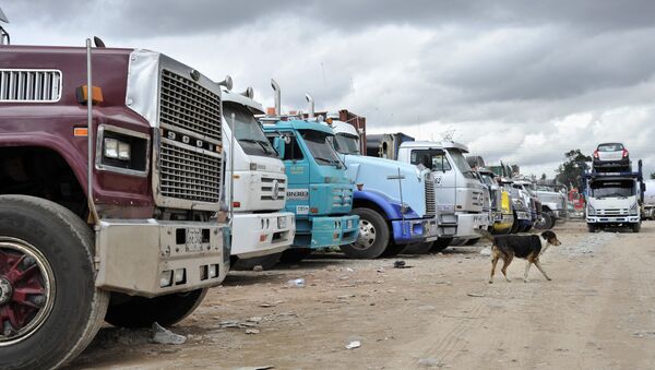 Paro camionero en Colombia - Sputnik Mundo