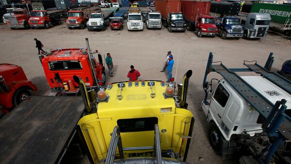 El paro camionero en Colombia - Sputnik Mundo