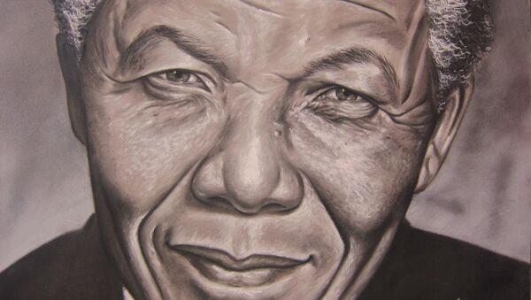 Retrato de Nelson Mandela - Sputnik Mundo