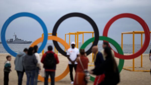 Los aros olímpicos en Río de Janeiro - Sputnik Mundo