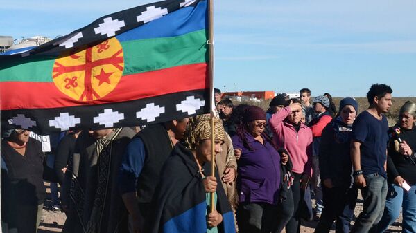 Protestas de la comunidad Mapuche (archivo) - Sputnik Mundo