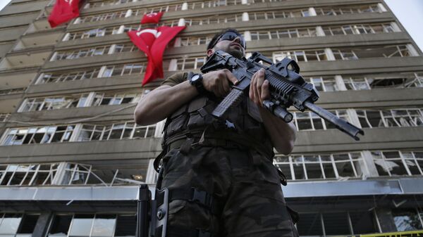 Policía de las fuerzas especiales en Ankara - Sputnik Mundo
