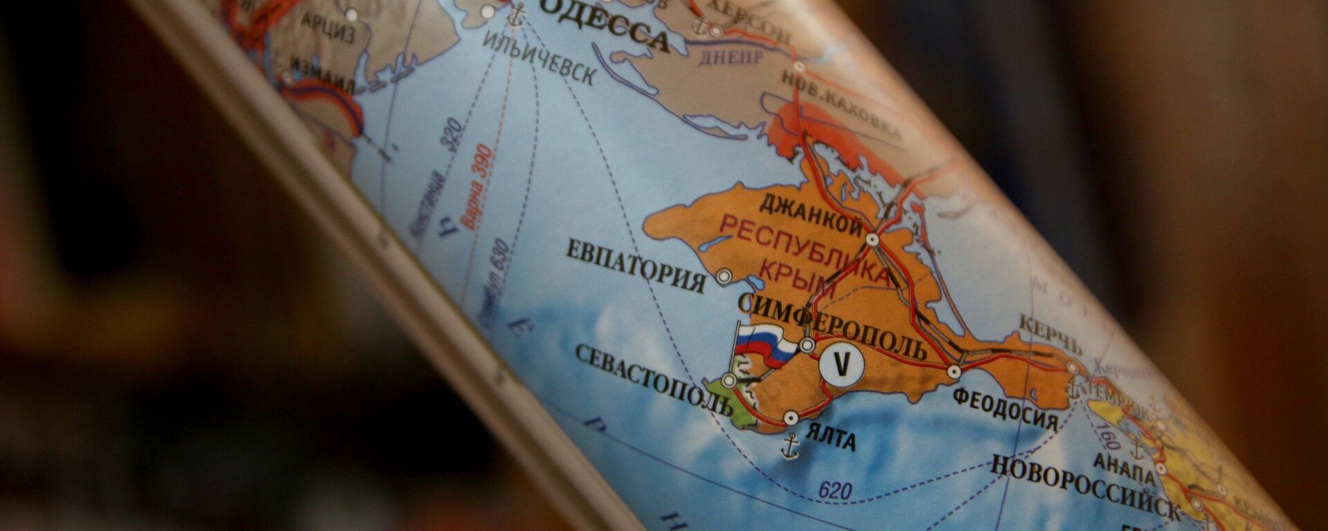 El mapa de Europa con la península rusa de Crimea - Sputnik Mundo, 1920, 08.02.2022
