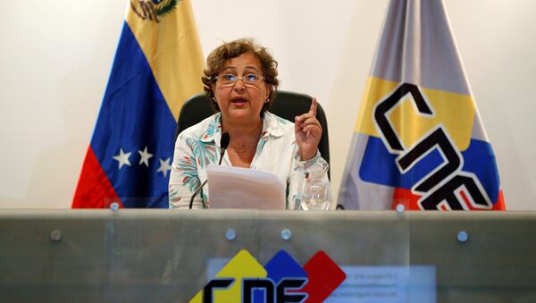 Tibisay Lucena, presidenta del Consejo Nacional Electoral de Venezuela (archivo) - Sputnik Mundo