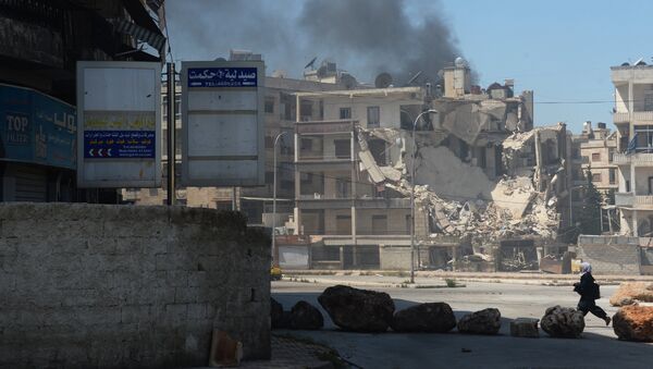 Militants shell a district in Aleppo. File photo - Sputnik Mundo
