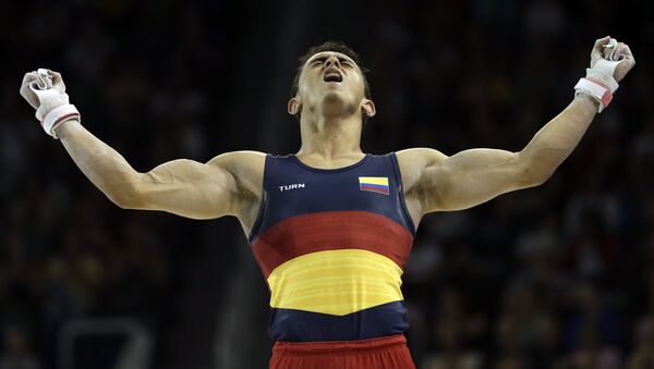 Jossimar Calvo, gimnasta colombiano (archivo) - Sputnik Mundo
