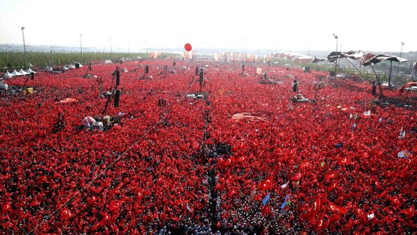 El mitin por la democracia en Turquía (archivo) - Sputnik Mundo