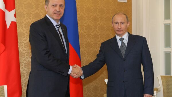 Vladímir Putin y Recep Tayyip Erdogan - Sputnik Mundo