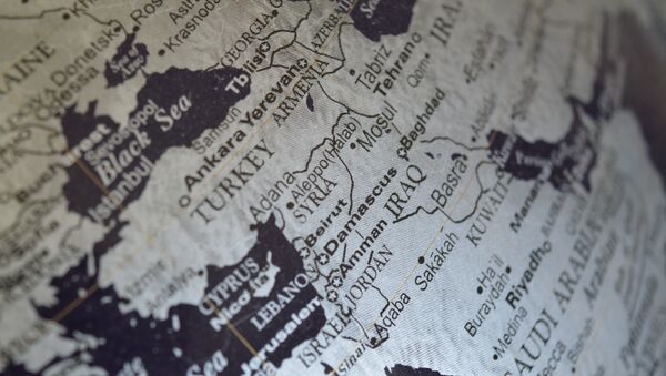 El mapa de Oriente Medio - Sputnik Mundo