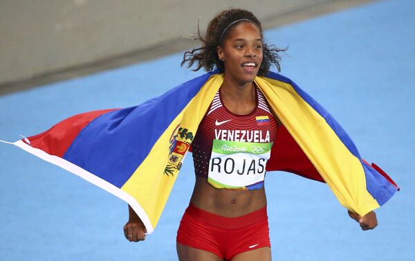 Yulimar Rojas, atleta venezolana, medalla de plata de los JJOO de Río 2016 - Sputnik Mundo