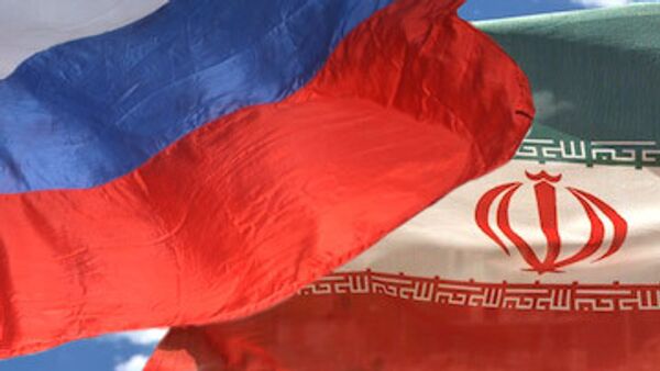 Banderas de Rusia y de Irán - Sputnik Mundo