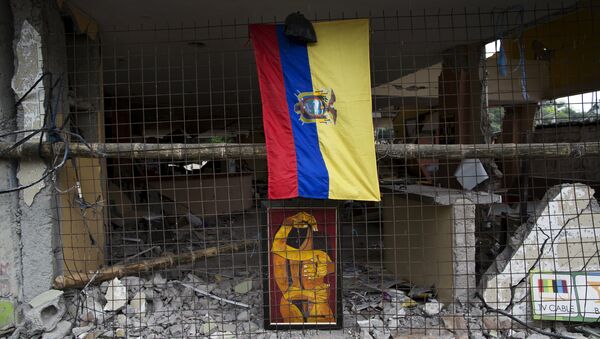 Consecuencias del terremoto en Ecuador - Sputnik Mundo