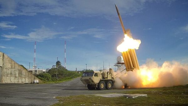 El sistema antimisiles THAAD, en acción (archivo) - Sputnik Mundo