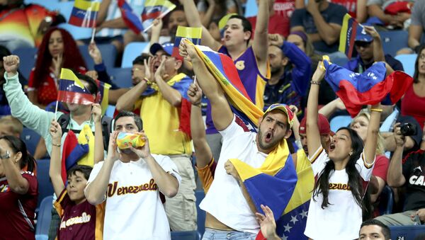 Hinchas de la selección venezolana en Río - Sputnik Mundo