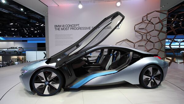 Un concepto de i8, un carro deportivo híbrido eléctrico de BMW - Sputnik Mundo