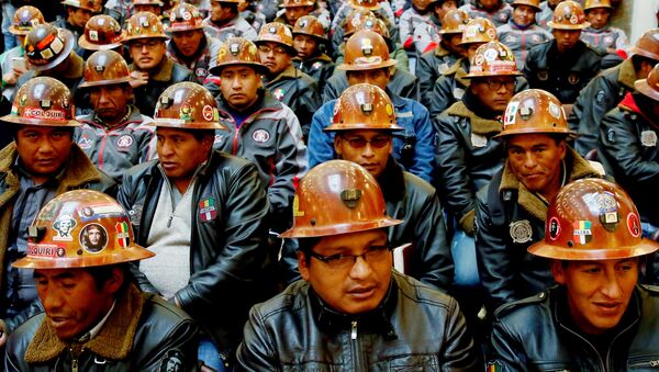 Mineros de Bolivia (Archivo) - Sputnik Mundo