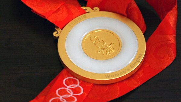 La medalla de oro de los JJOO de Pekín 2008 - Sputnik Mundo