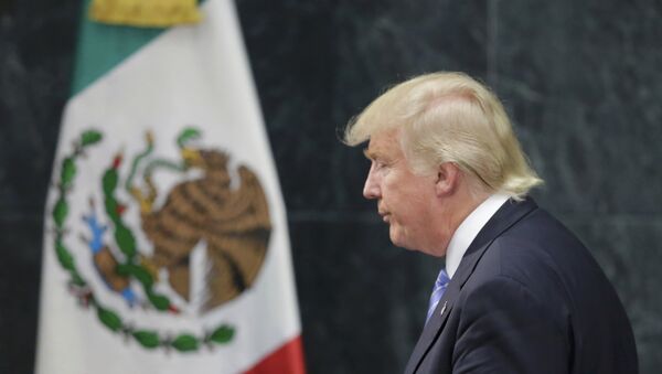 Donald Trump, presidente de EEUU, en Ciudad de México (archivo) - Sputnik Mundo