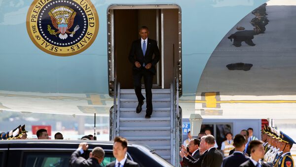 Presidente Obama arriba a Hangzhou, China para asistir a la cumbre de G20 - Sputnik Mundo