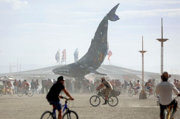 El festival de arte 'Burning Man', celebrado en el desierto de Black Rock, en Nevada, EEUU. - Sputnik Mundo