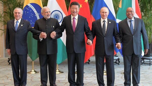 Líderes de los países BRICS (archivo) - Sputnik Mundo
