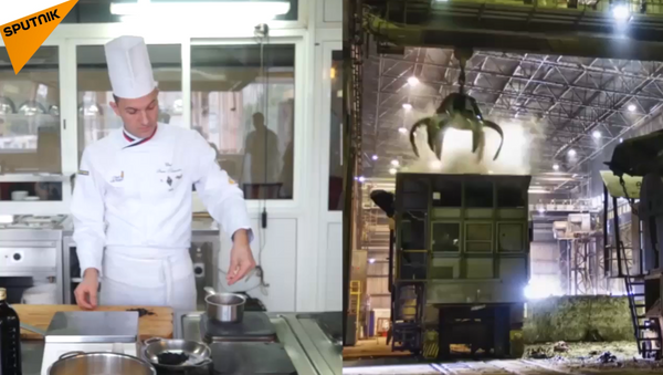 Sopa de acero: chef ruso prepara un plato al estilo metalúrgico - Sputnik Mundo