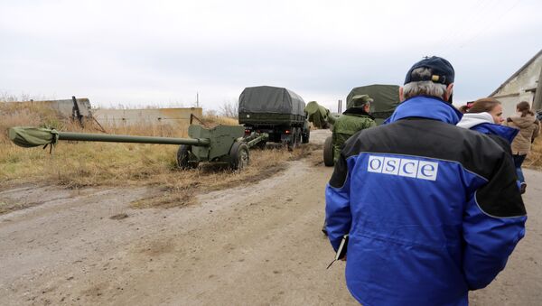 OSCE en Donbás (archivo) - Sputnik Mundo