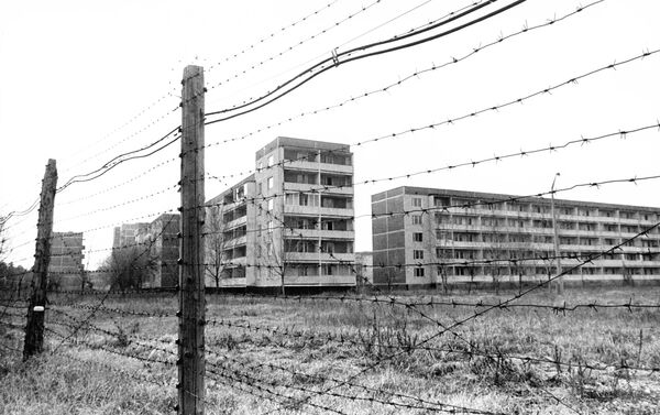 Edificios abandonados en Chernóbil - Sputnik Mundo