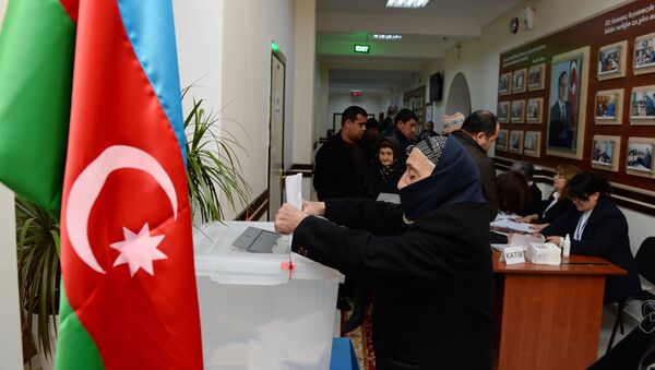 Una votación en Azerbaiyán (archivo) - Sputnik Mundo