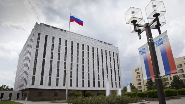 La embajada de Rusia en Washington, EEUU - Sputnik Mundo